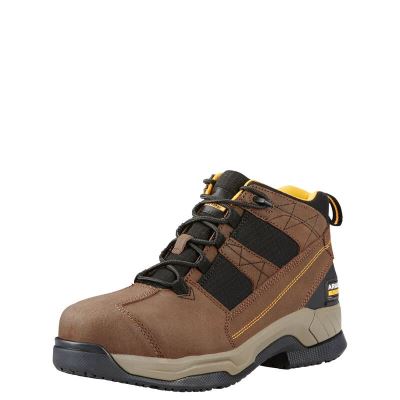 Ariat Contender Steel Toe Kahverengi Iş Ayakkabıları Erkek (43152-206)